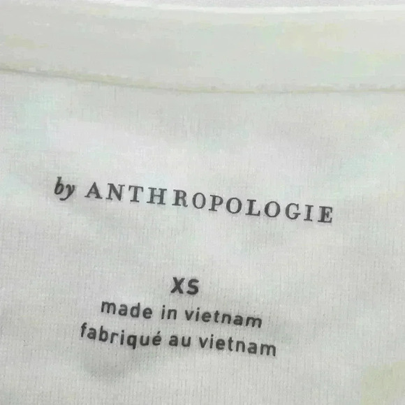 NWT | Anthropologie | Ruched Off-The-Shoulder Top - Ivory | Size XS - Picture 6 of 8